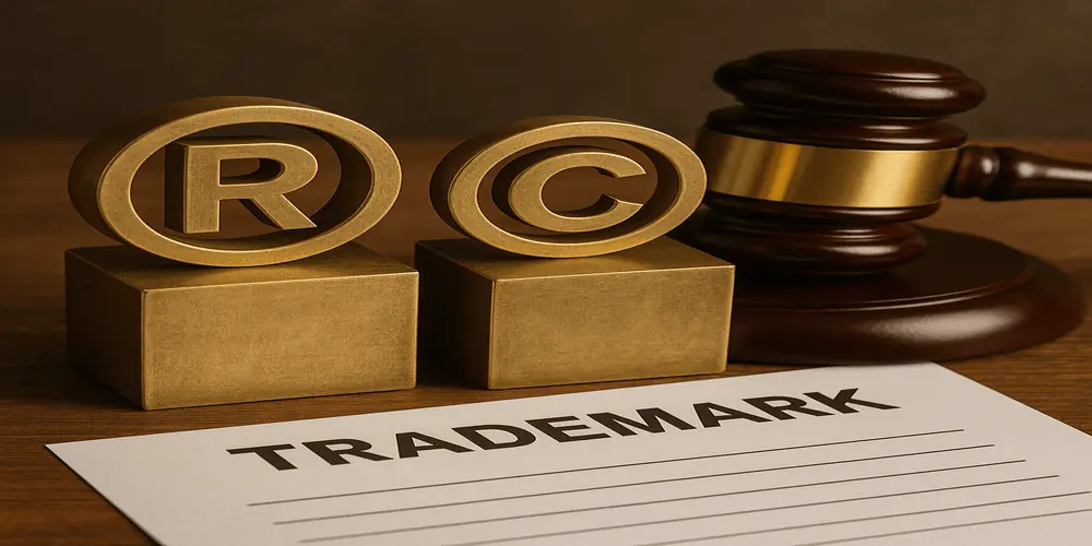 العلامات التجارية وحقوق التأليف والنشر