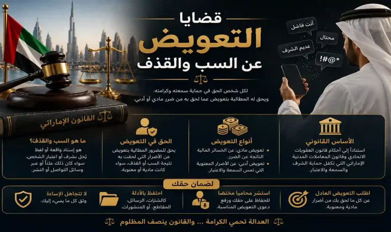 قضايا التعويض عن السب والقذف