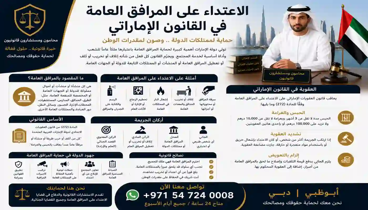 الاعتداء على المرافق العامة
