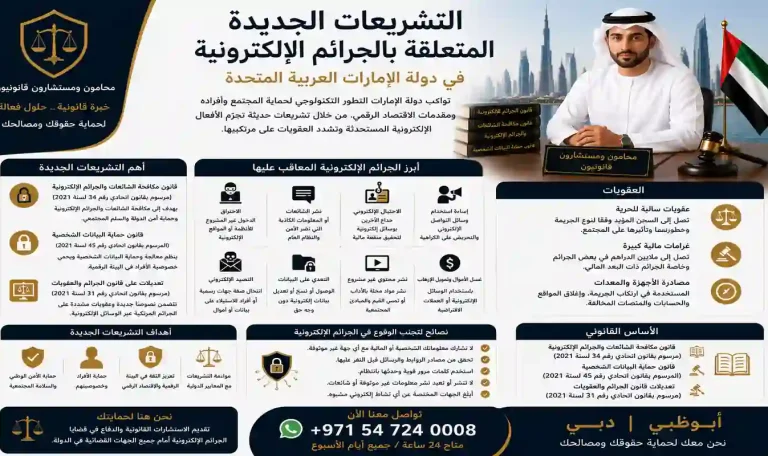 التشريعات الجديدة المتعلقة بالجرائم الإلكترونية