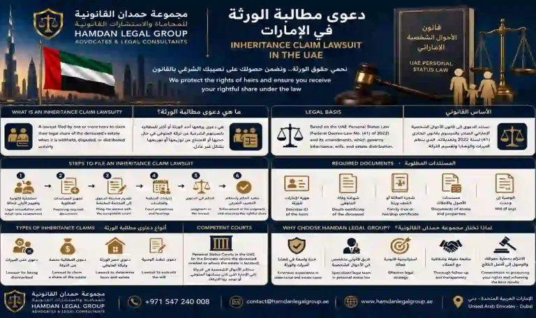 دعوى مطالبة الورثة في الإمارات