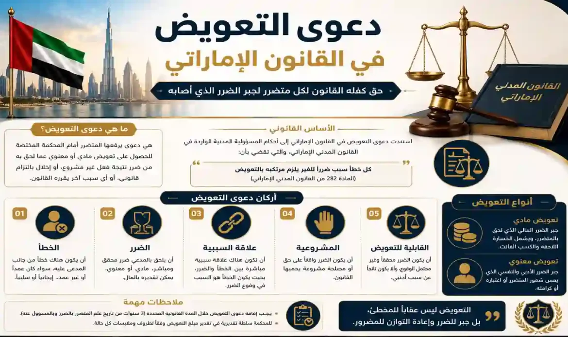 دعوى التعويض في القانون الإماراتي