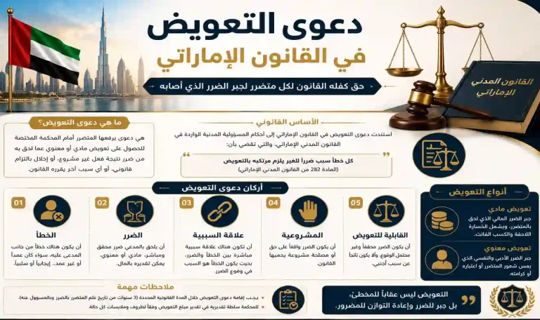 دعوى التعويض في القانون الإماراتي