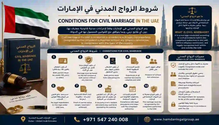 شروط الزواج المدني في الإمارات