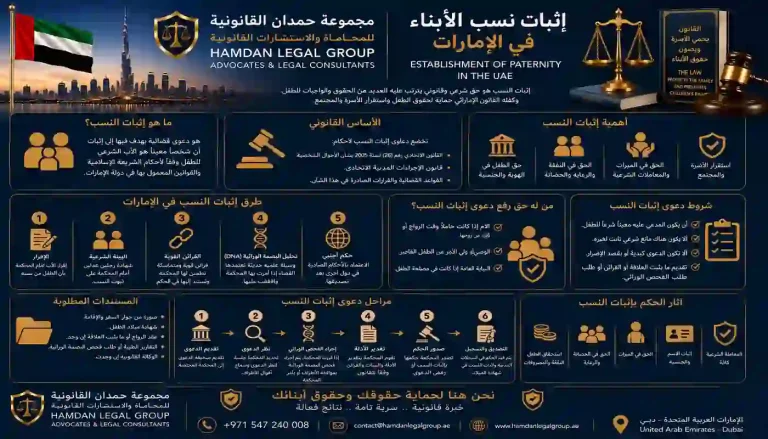 إثبات نسب الأبناء في الإمارات