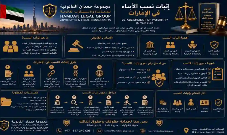 إثبات نسب الأبناء في الإمارات