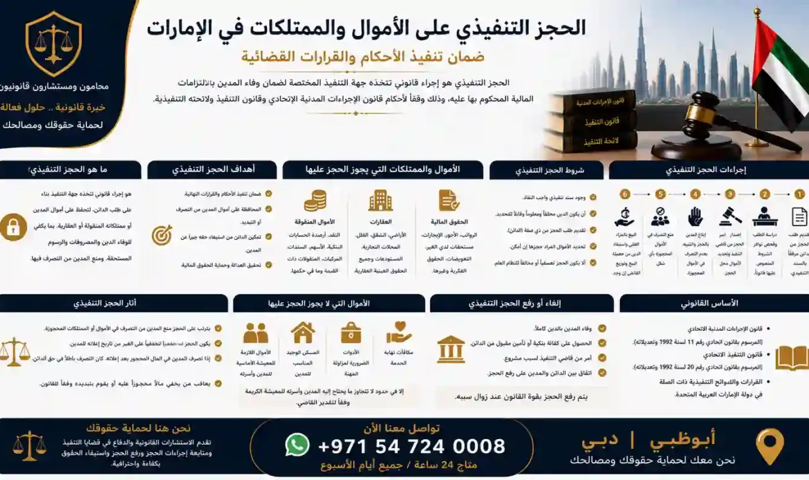 الحجز التنفيذي على الأموال والممتلكات