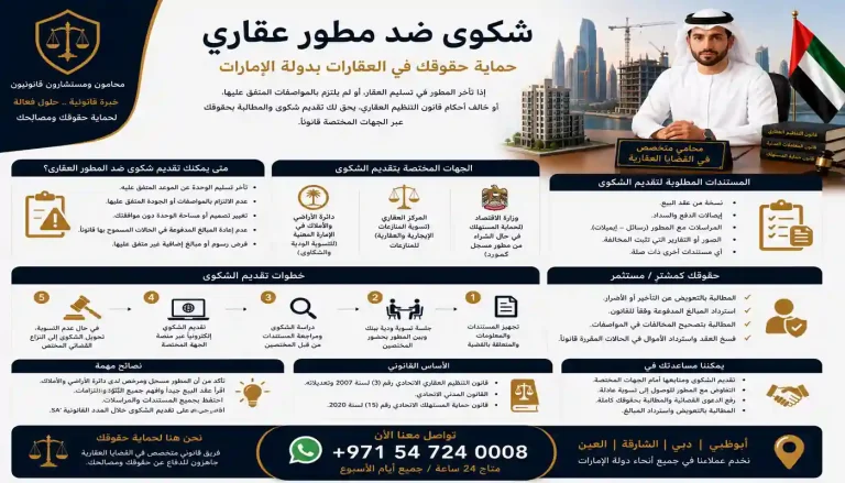 شكوى ضد مطور عقاري