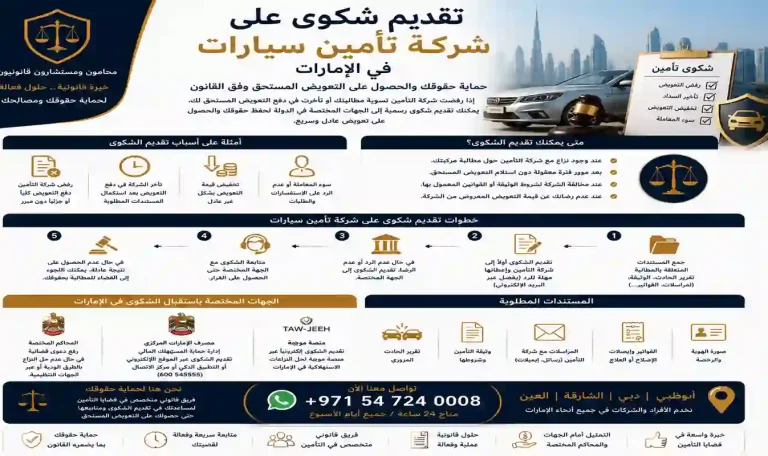 شكوى على شركة تأمين سيارات
