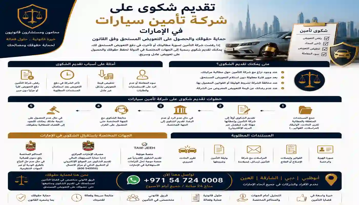 شكوى على شركة تأمين سيارات