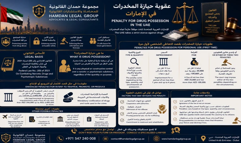 عقوبة حيازة المخدرات