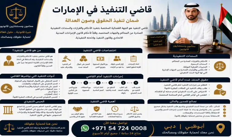 قاضي التنفيذ في الإمارات