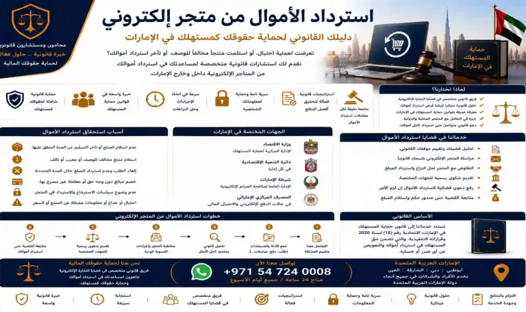 استرداد الأموال من متجر إلكتروني