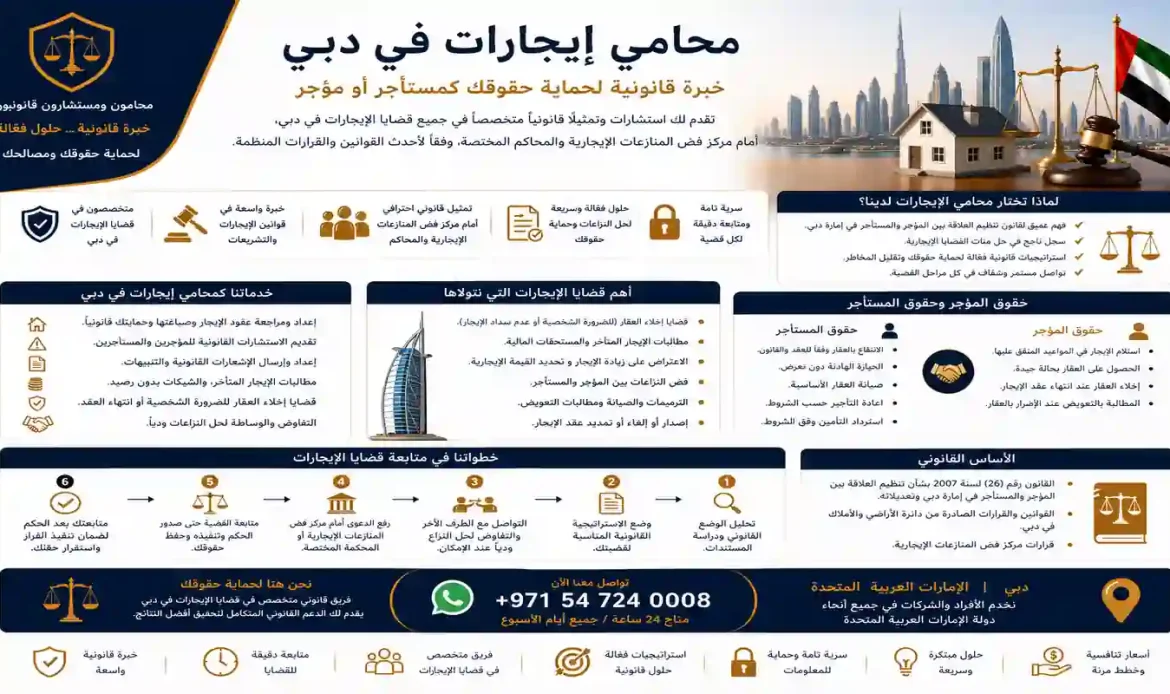 محامي إيجارات في دبي