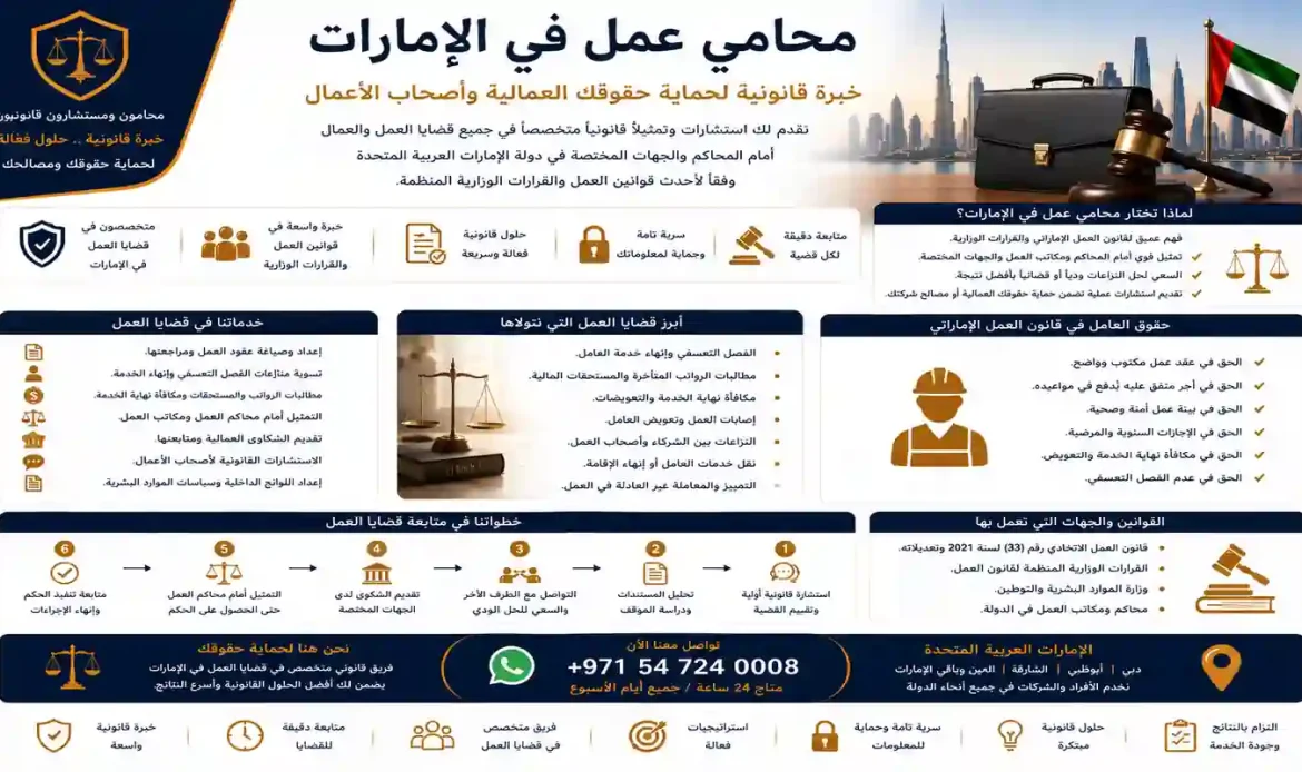 محامي عمل في الإمارات