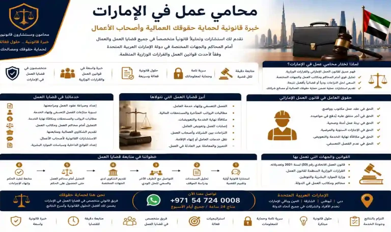 محامي عمل في الإمارات