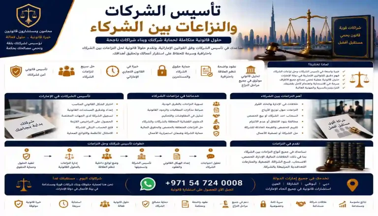 تأسيس الشركات والنزاعات بين الشركاء