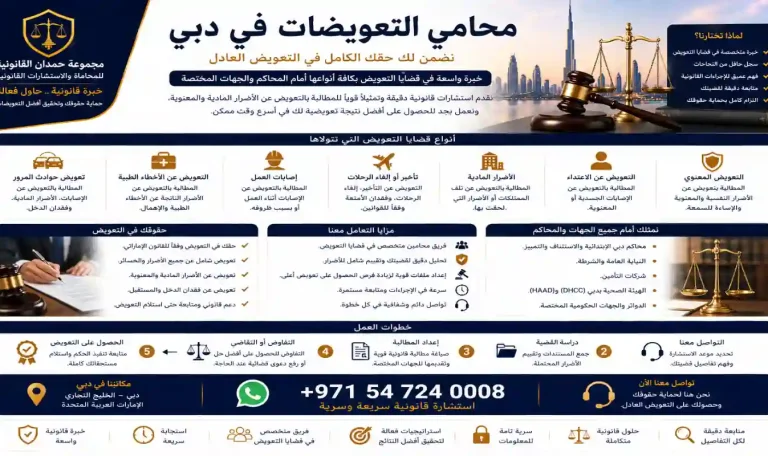 محامي التعويضات في دبي