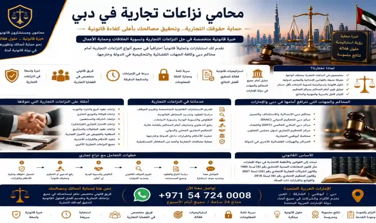 محامي نزاعات تجارية في دبي
