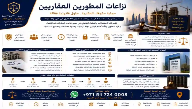 نزاعات المطورين العقاريين