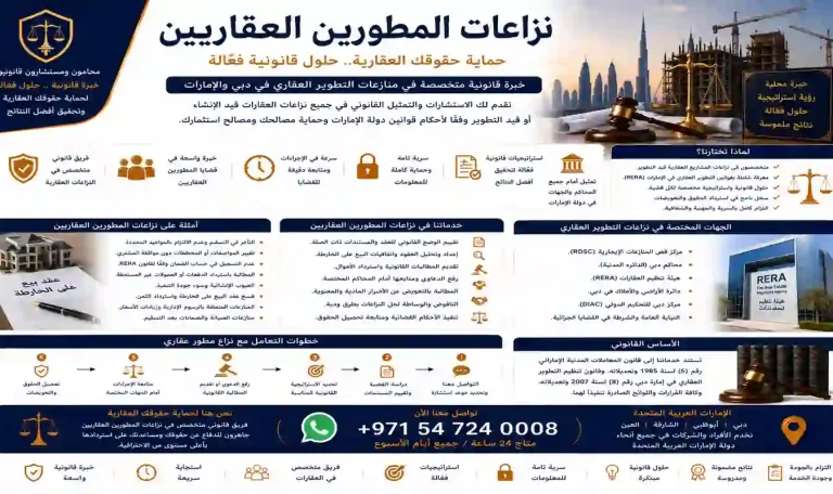 نزاعات المطورين العقاريين