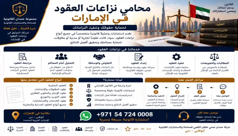 محامي نزاعات العقود